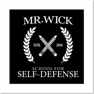 Mr. Wick School for Self-Defense Posters and Art